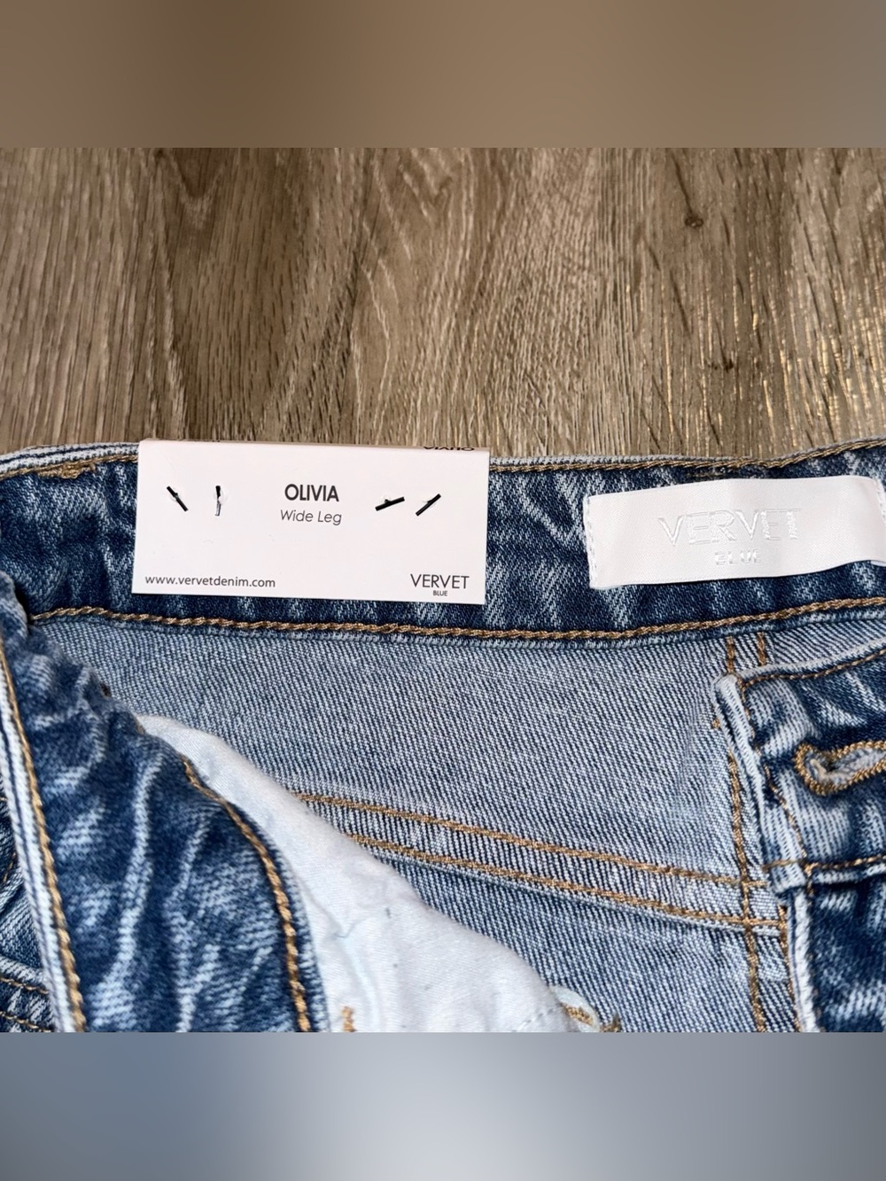 Vervet Olivia Wide Leg Jeans size 24 - Picture 3 of 10
